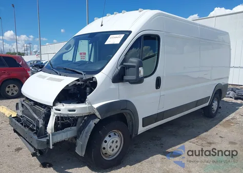 2019 Ram Promaster 2500 High Roof 159 Wb from USA, damaged, VIN 3C6TRVDG1KE502461